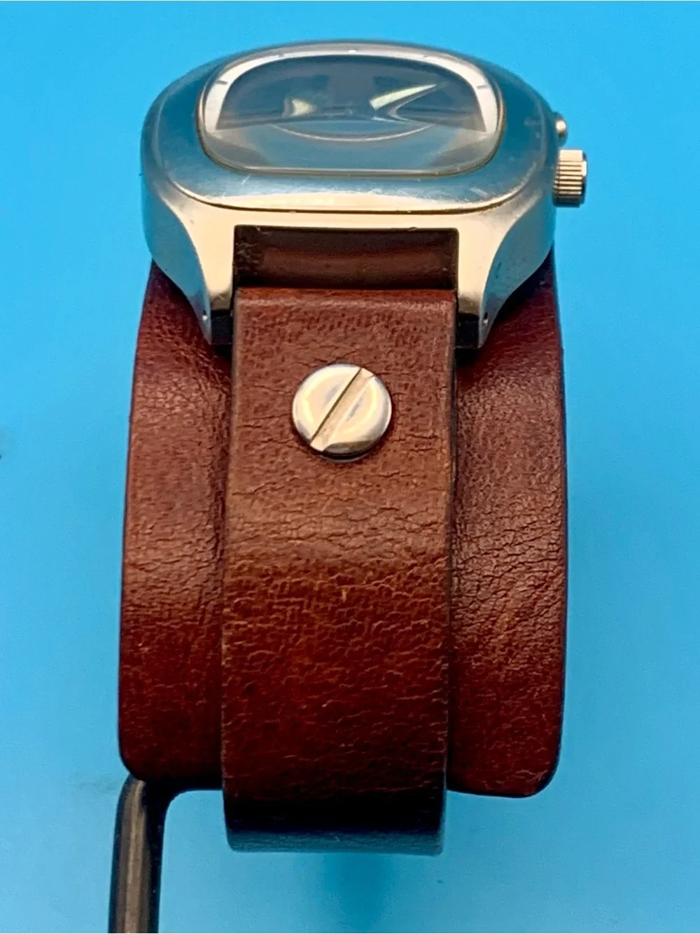 FOSSIL BIG TIC JR-8123 Women’s Vintage Ana-Dig Watch Bund Band Works New Batt
